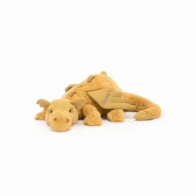 Jellycat Golden Dragon Huge New Zealand | TFQJO8603